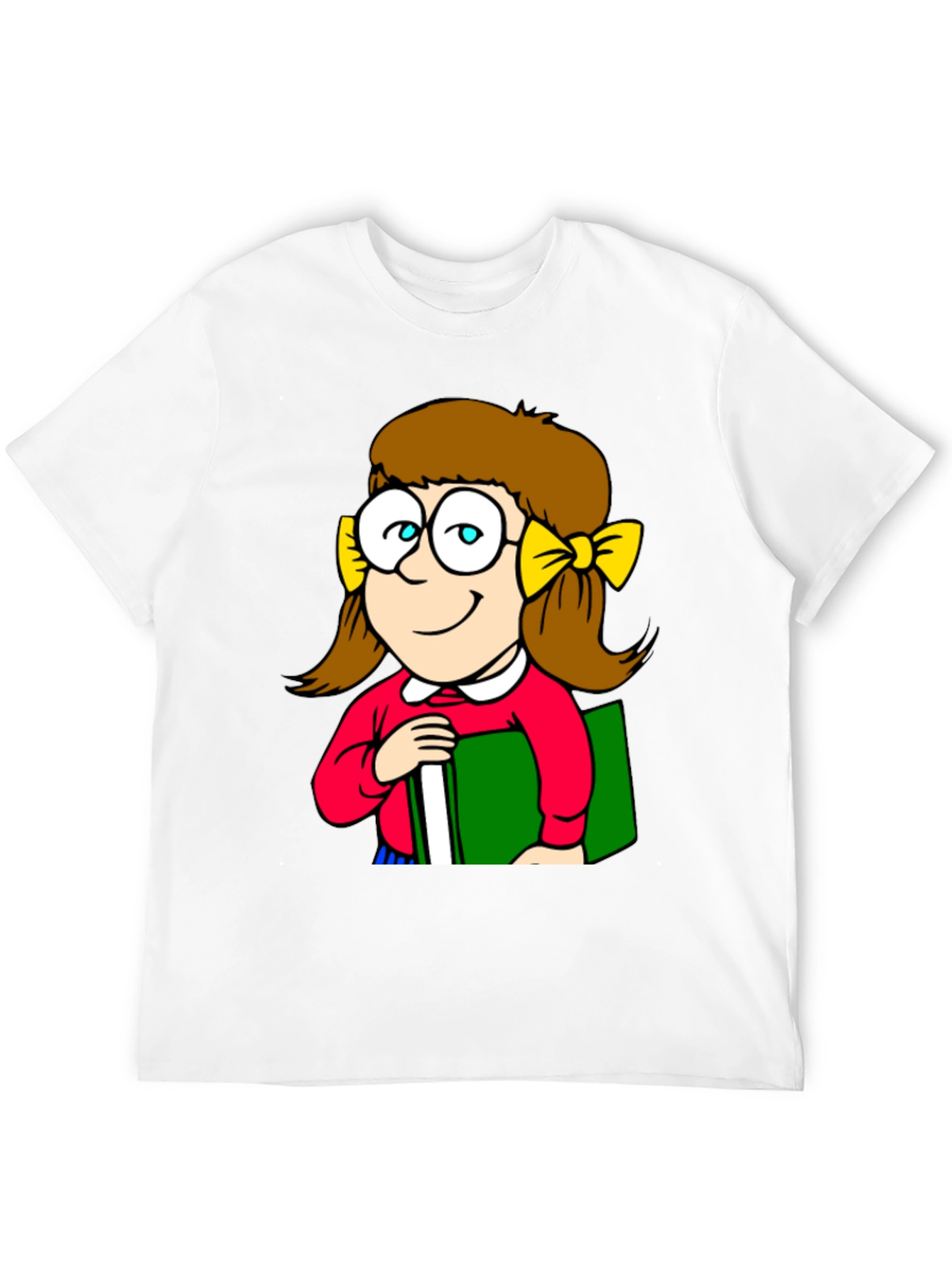 Cartoon Girl T-Shirt - Unique Geeky Design
