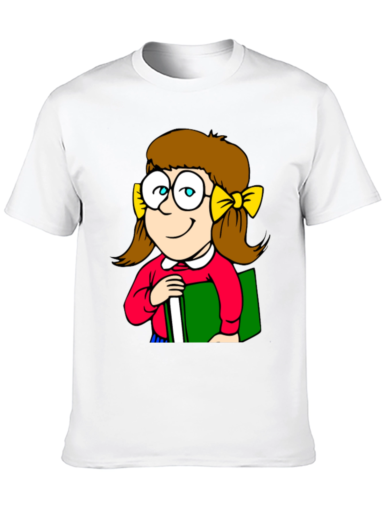 Cartoon Girl T-Shirt - Unique Geeky Design