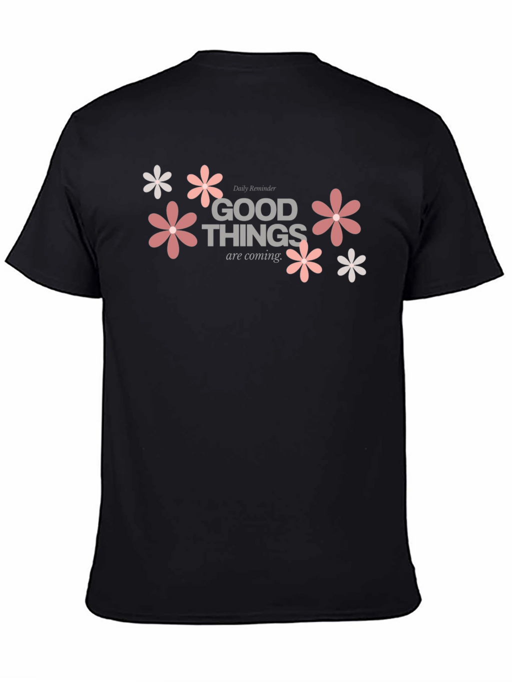 Good Things Coming Floral Graphic Tee - Black