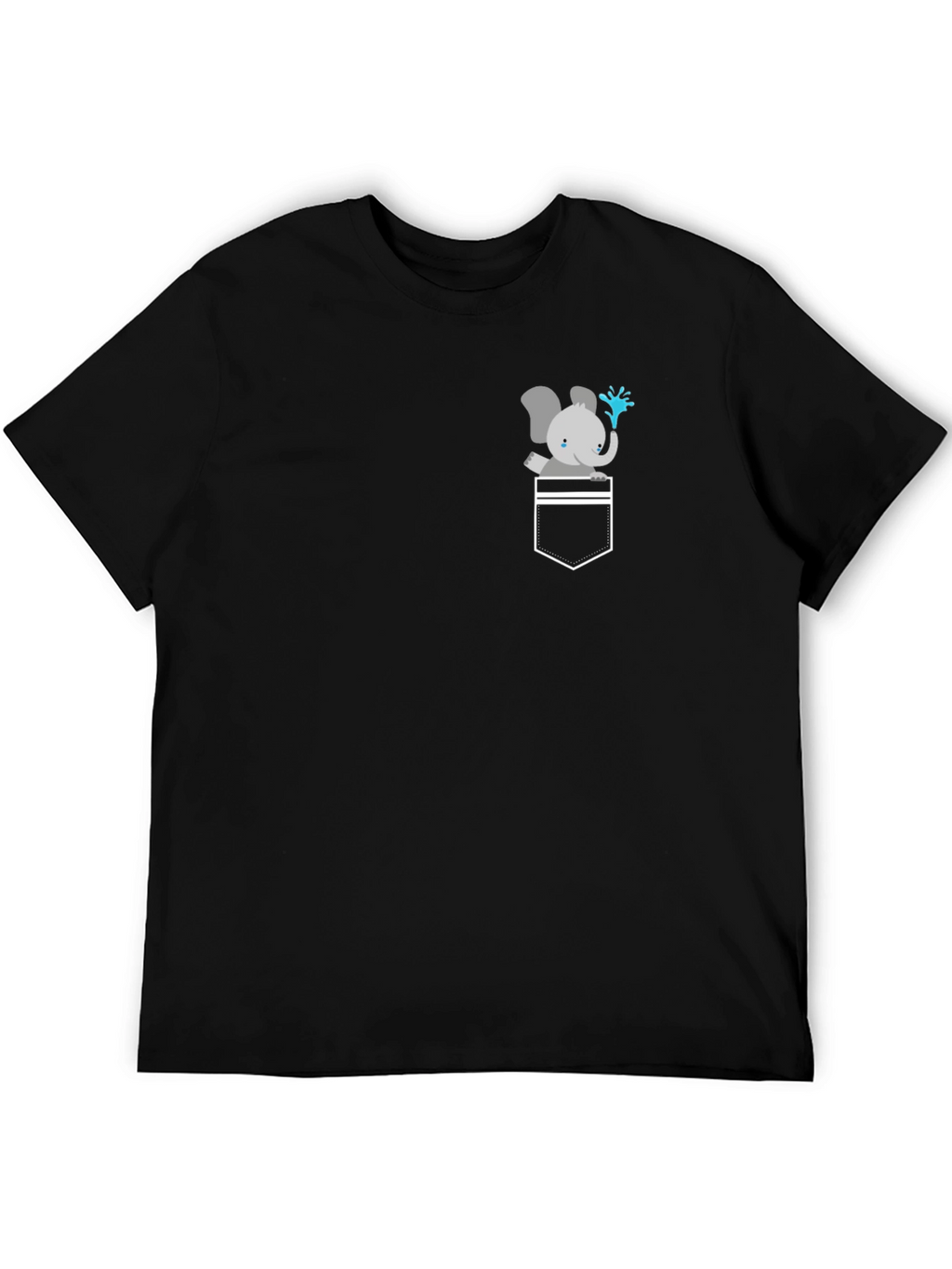 Elephant Pocket Graphic T-Shirt
