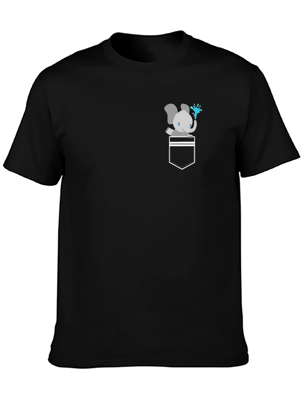 Elephant Pocket Graphic T-Shirt