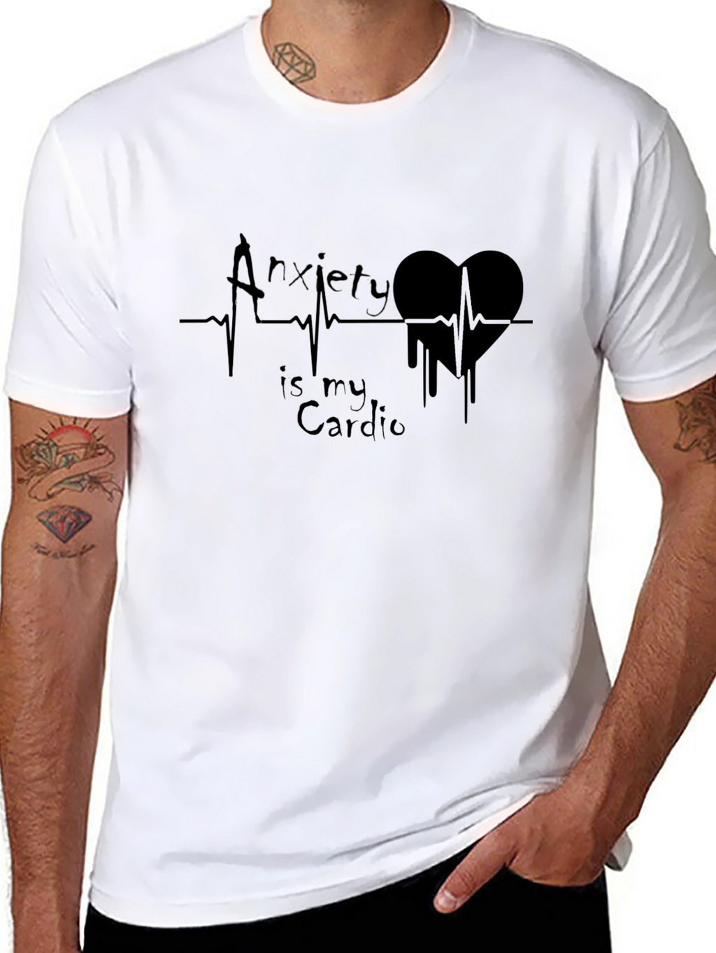 Anxiety Is My Cardio Graphic T-Shirt