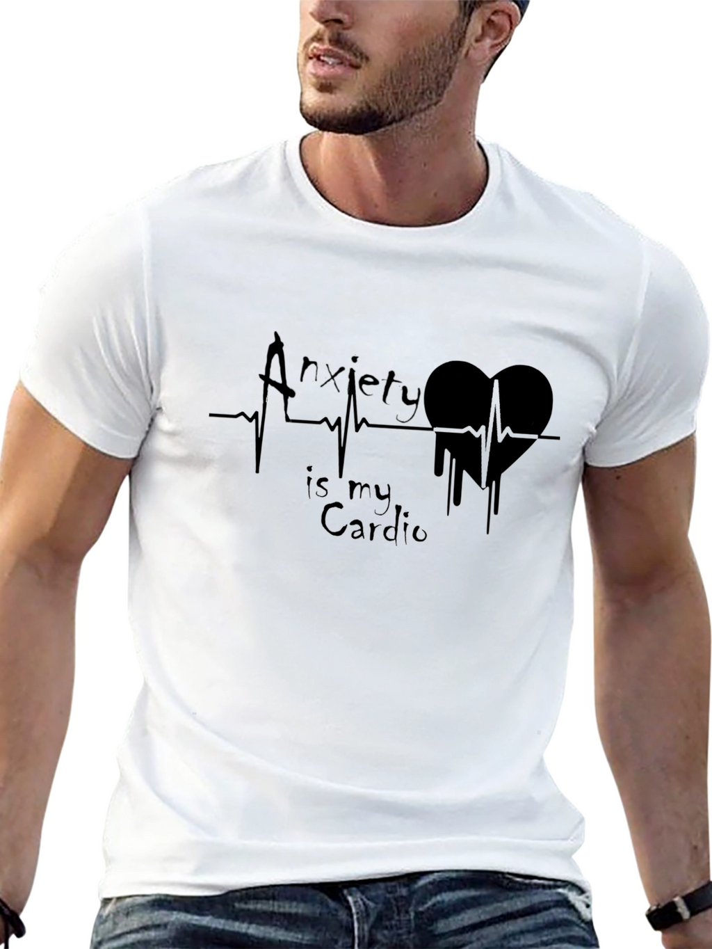 Anxiety Is My Cardio Graphic T-Shirt