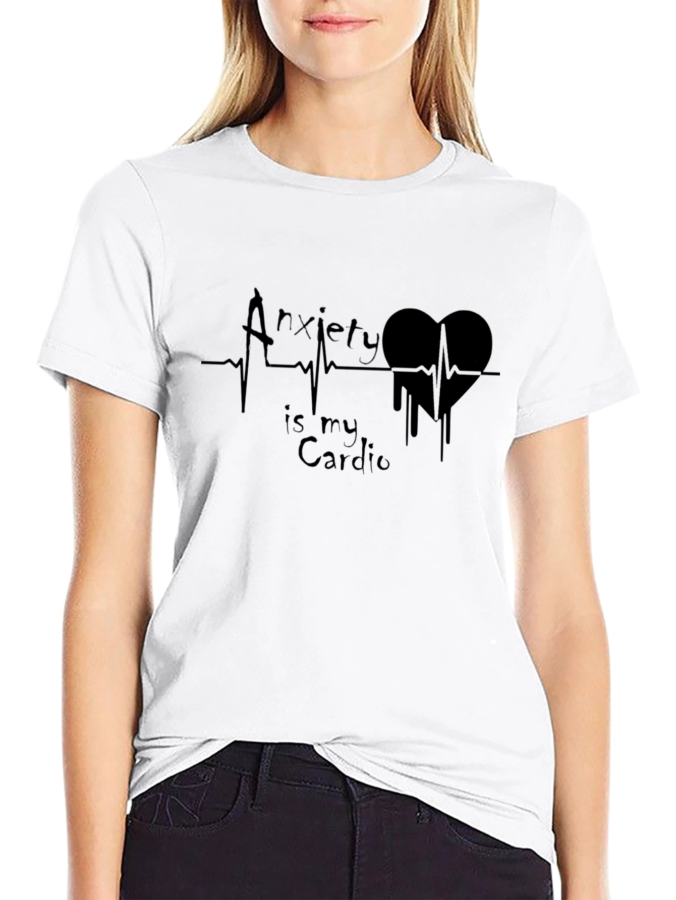 Anxiety Is My Cardio Graphic T-Shirt