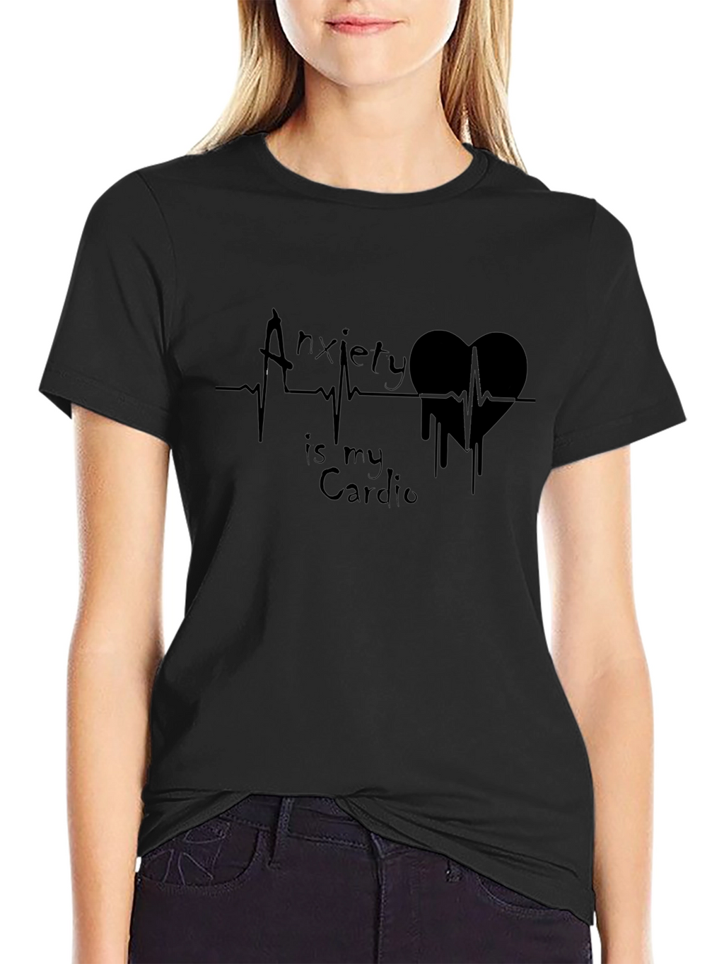 Anxiety Is My Cardio Graphic T-Shirt