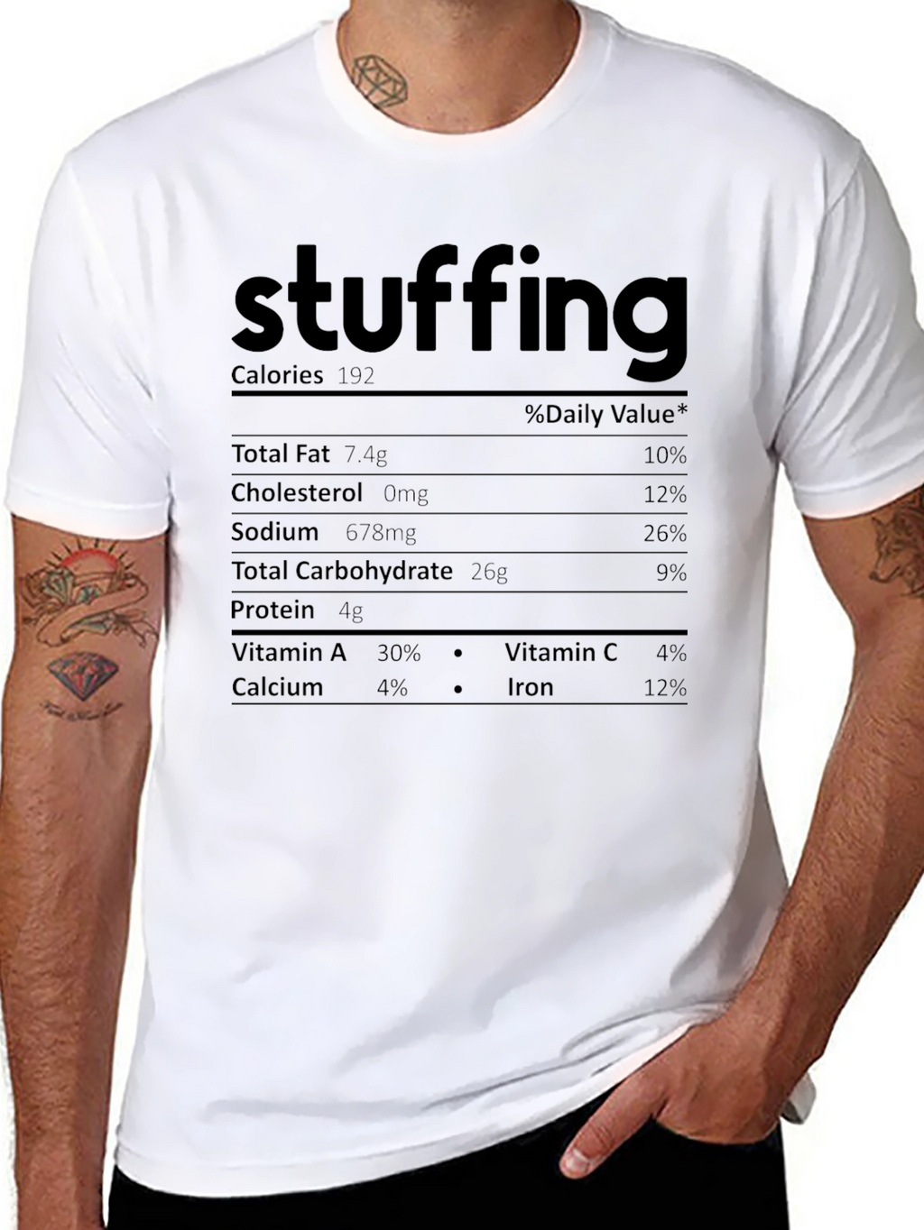 Stuffing Nutrition Facts T-Shirt