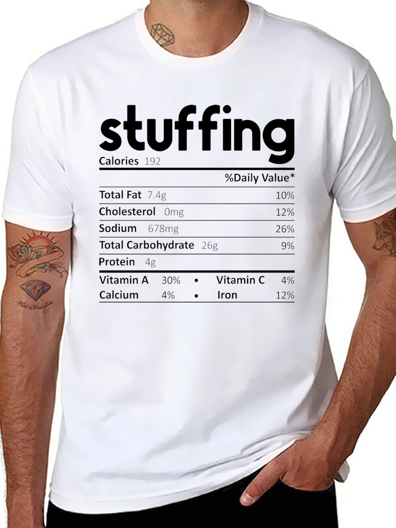 Stuffing Nutrition Facts T-Shirt