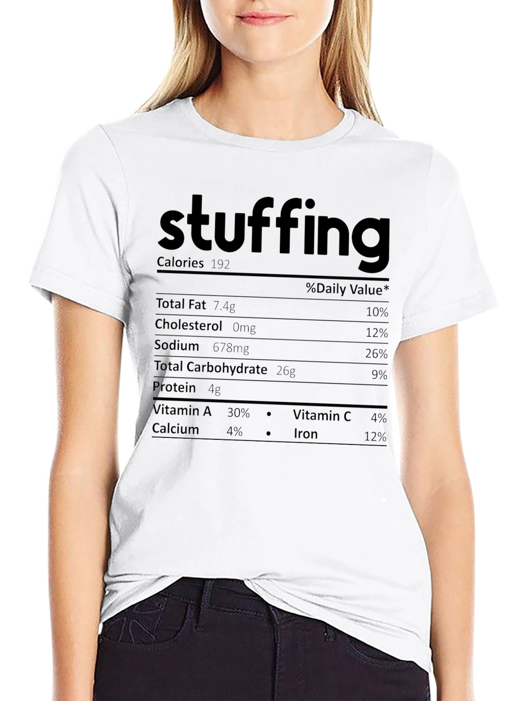 Stuffing Nutrition Facts T-Shirt