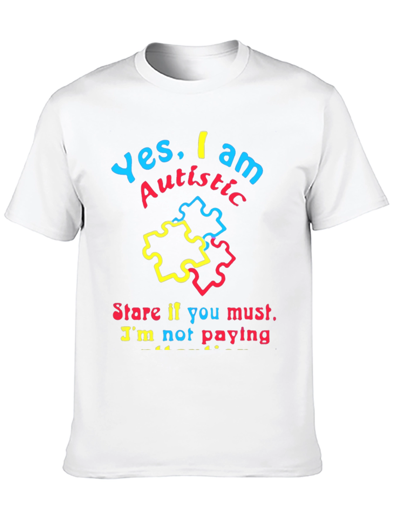 Autistic Pride Black T-Shirt
