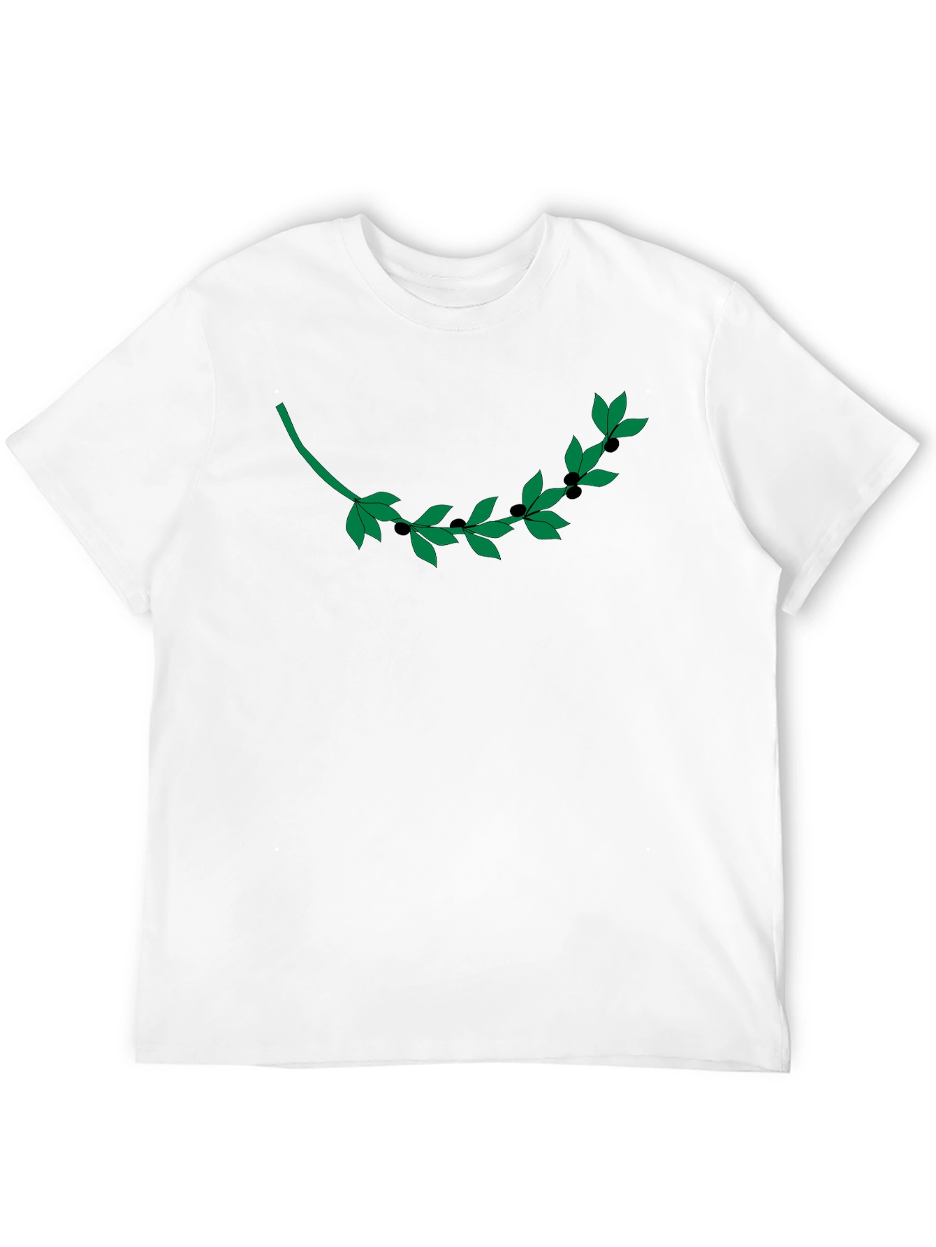 Olive Branch Graphic T-Shirt - Modern Casual Style