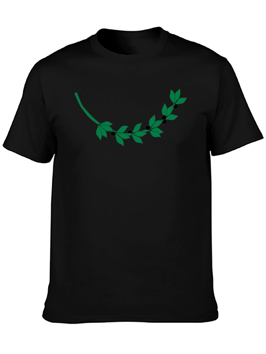 Olive Branch Graphic T-Shirt - Modern Casual Style