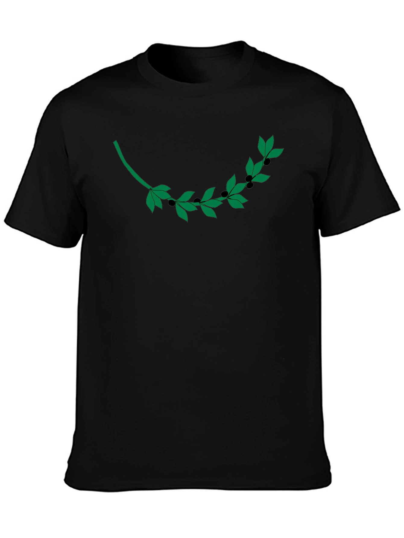 Olive Branch Graphic T-Shirt - Modern Casual Style