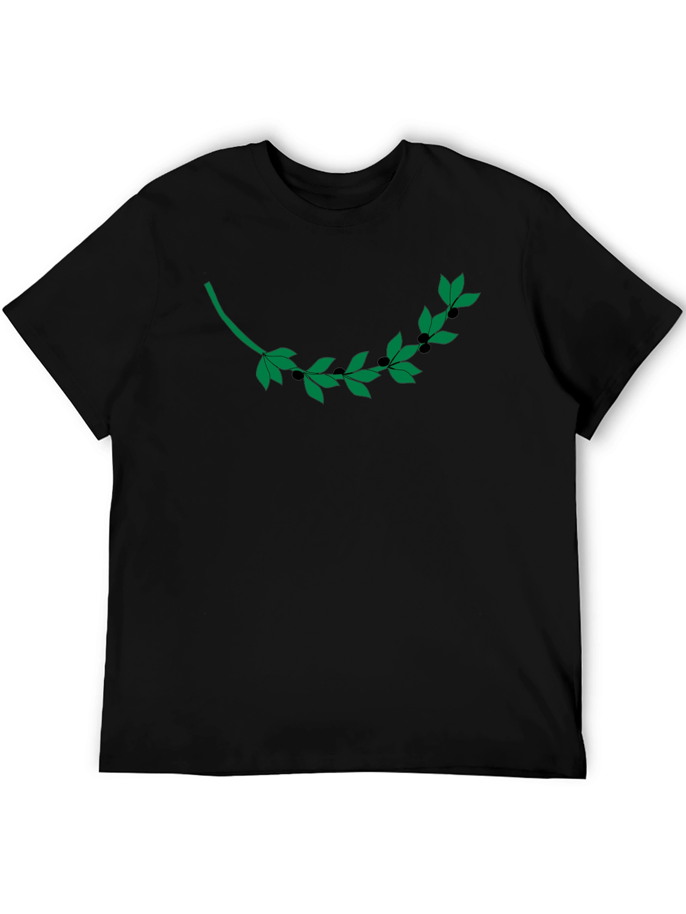 Olive Branch Graphic T-Shirt - Modern Casual Style