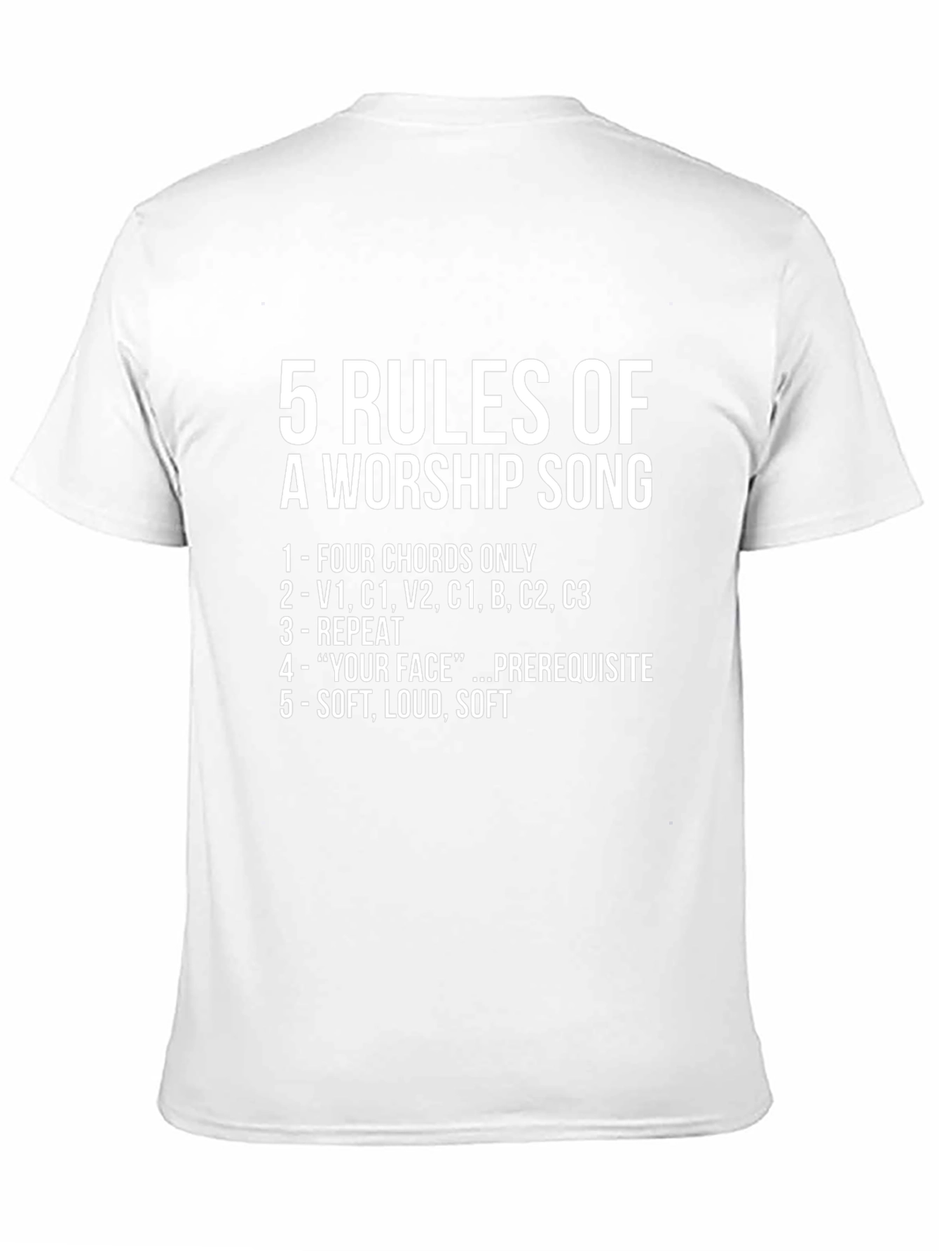 5 Rules of Worship Song Graphic Tee