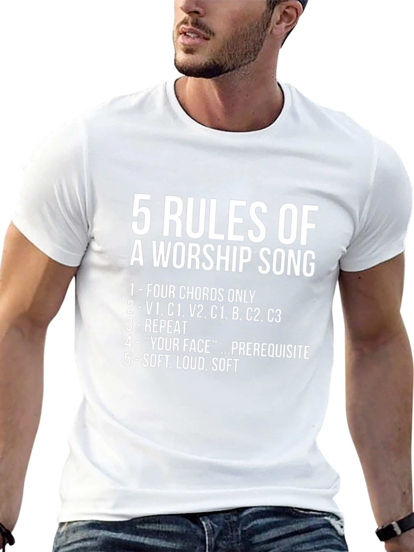 5 Rules of Worship Song Graphic Tee