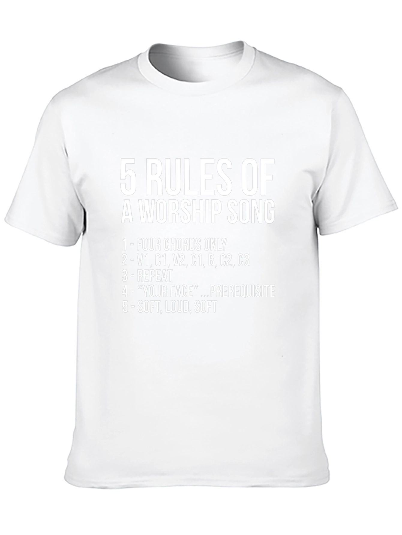 5 Rules of Worship Song Graphic Tee