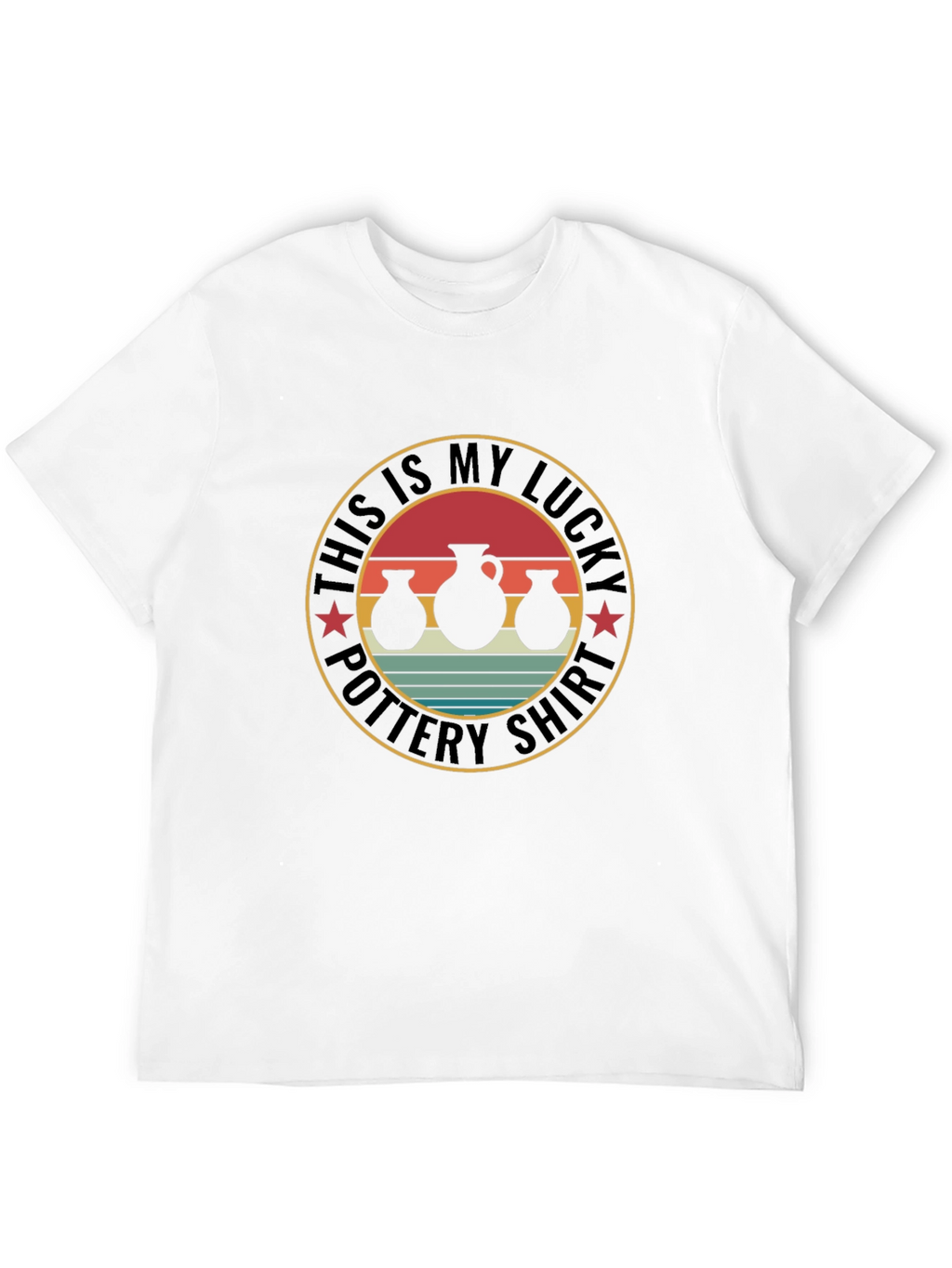 Lucky Pottery Shirt - Black Graphic Tee