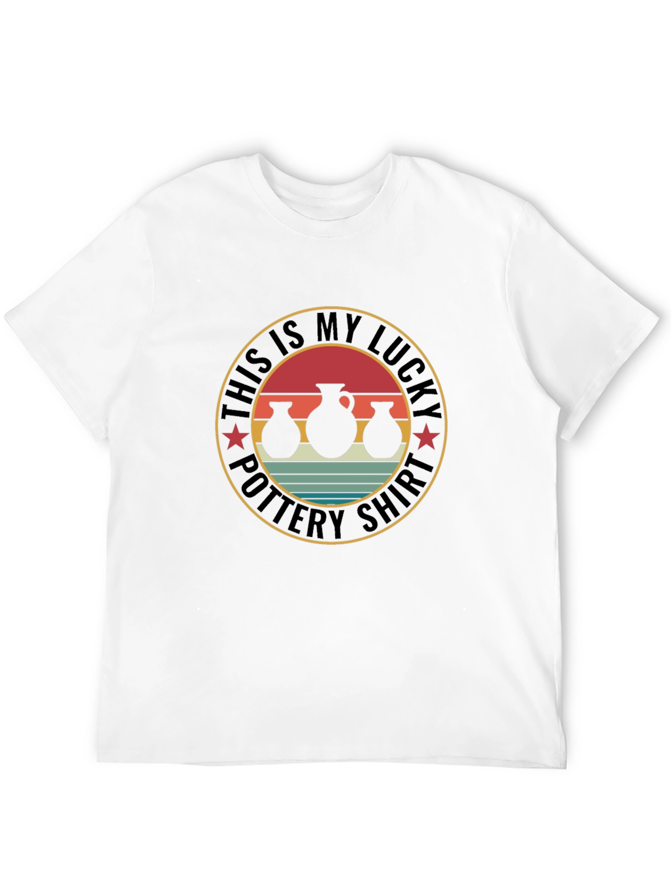 Lucky Pottery Shirt - Black Graphic Tee