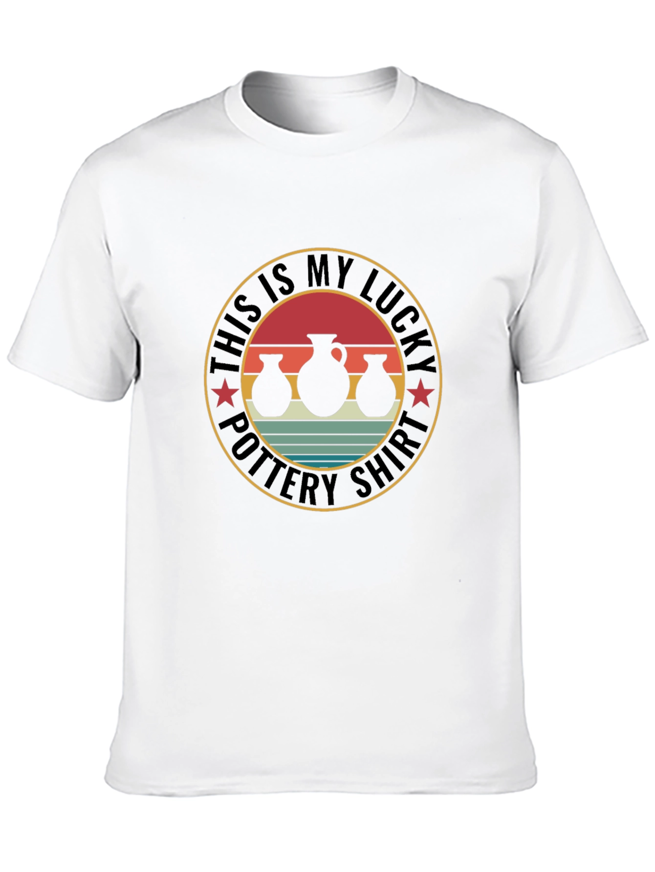 Lucky Pottery Shirt - Black Graphic Tee