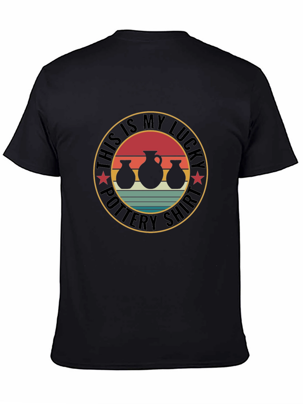 Lucky Pottery Shirt - Black Graphic Tee