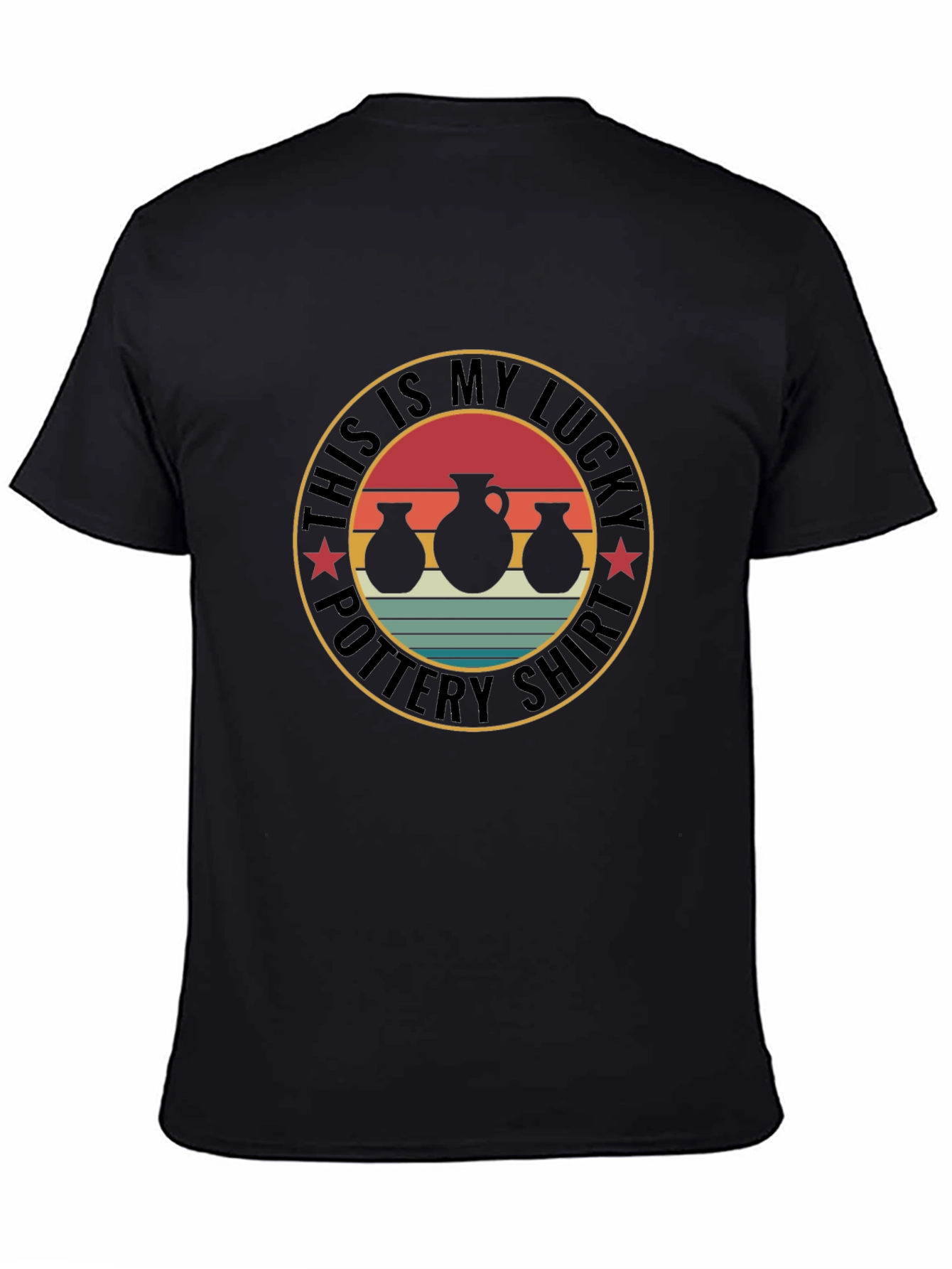 Lucky Pottery Shirt - Black Graphic Tee