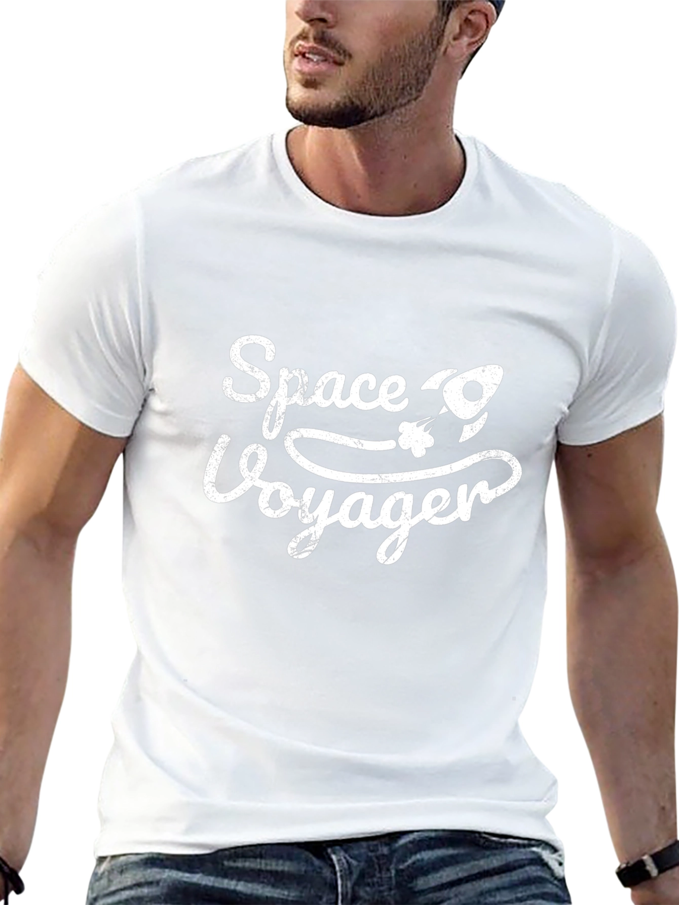 Space Voyager Graphic Tee - Black