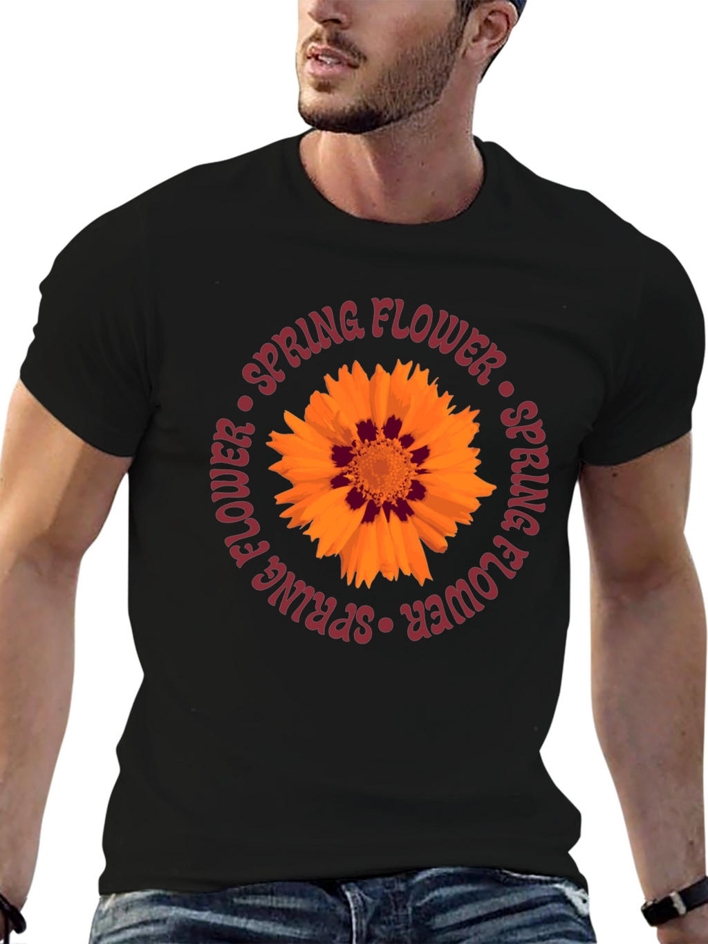 Spring Flower Graphic Tee - Casual Comfort