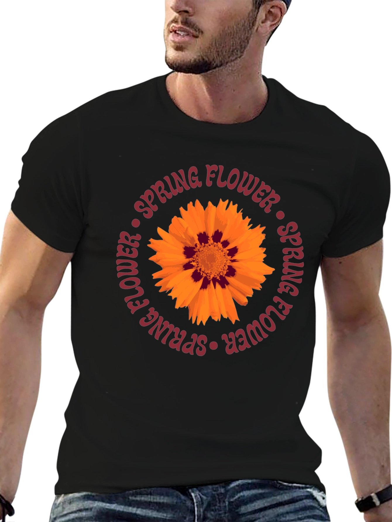 Spring Flower Graphic Tee - Casual Comfort