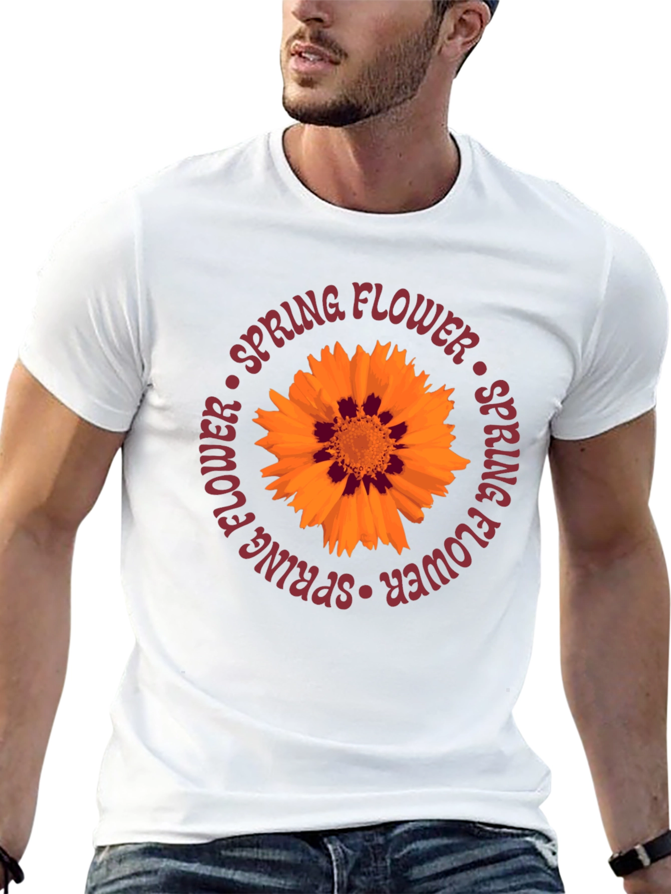 Spring Flower Graphic Tee - Casual Comfort