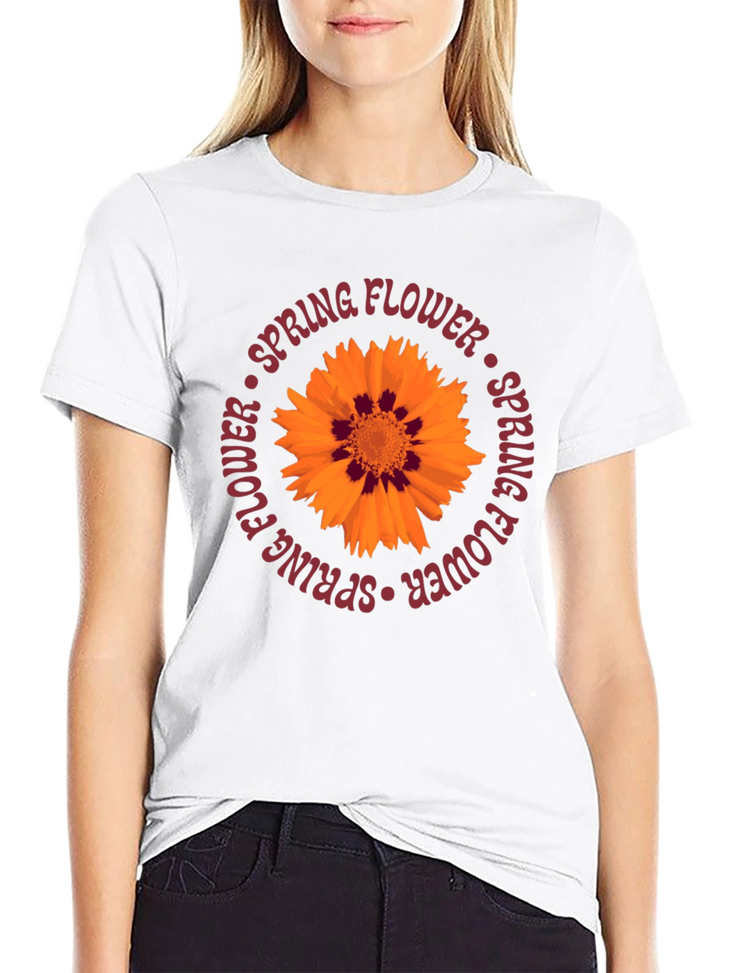 Spring Flower Graphic Tee - Casual Comfort