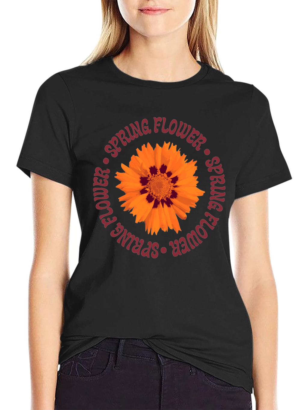 Spring Flower Graphic Tee - Casual Comfort