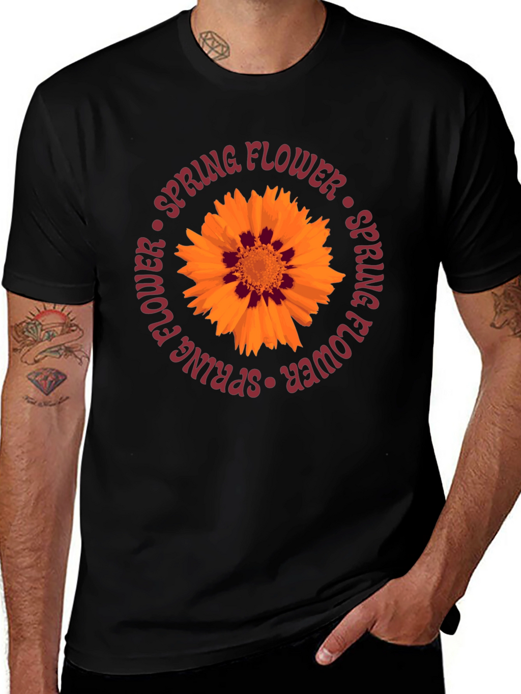Spring Flower Graphic Tee - Casual Comfort