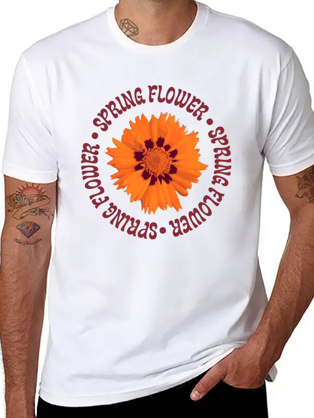 Spring Flower Graphic Tee - Casual Comfort