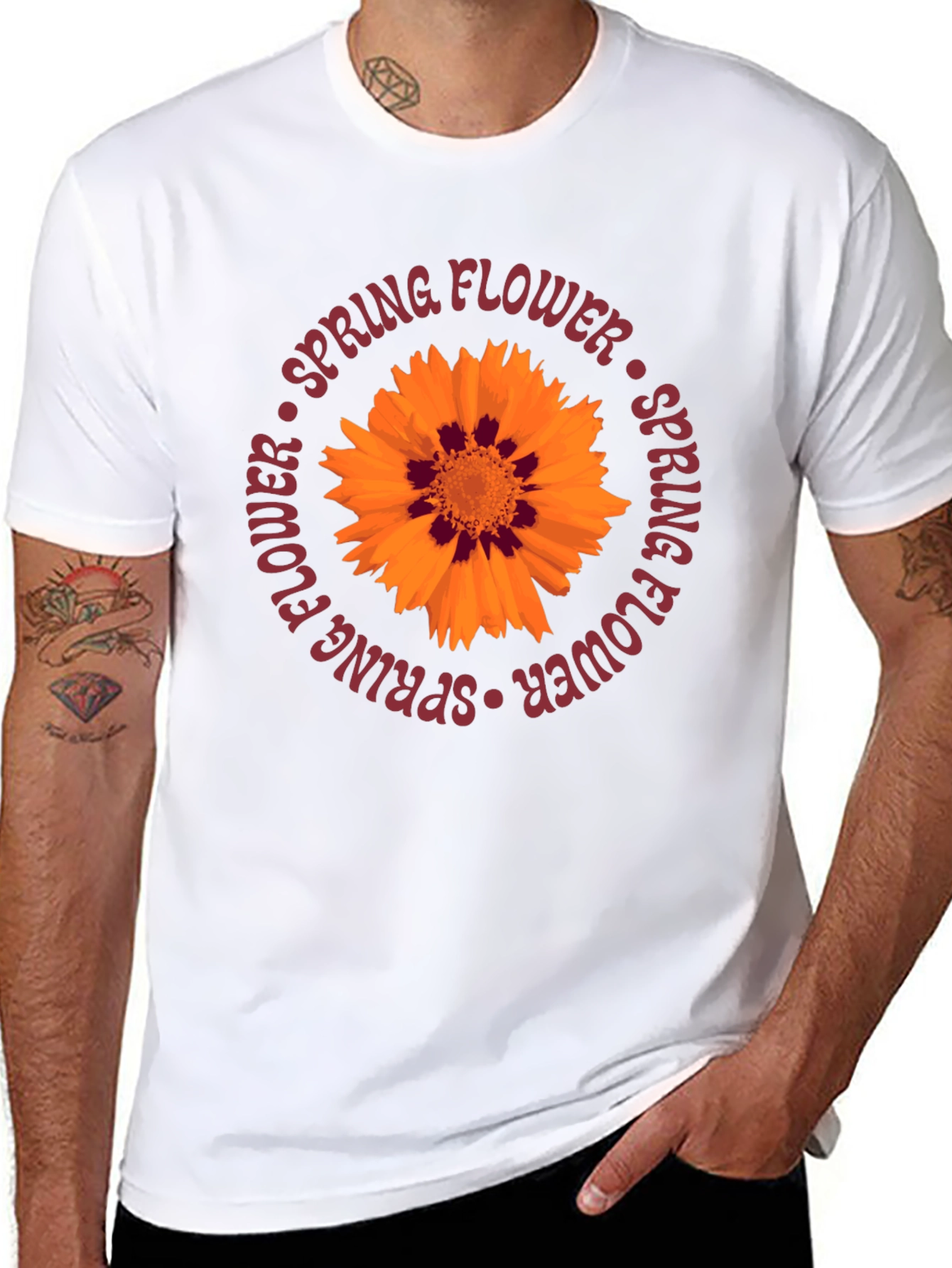 Spring Flower Graphic Tee - Casual Comfort