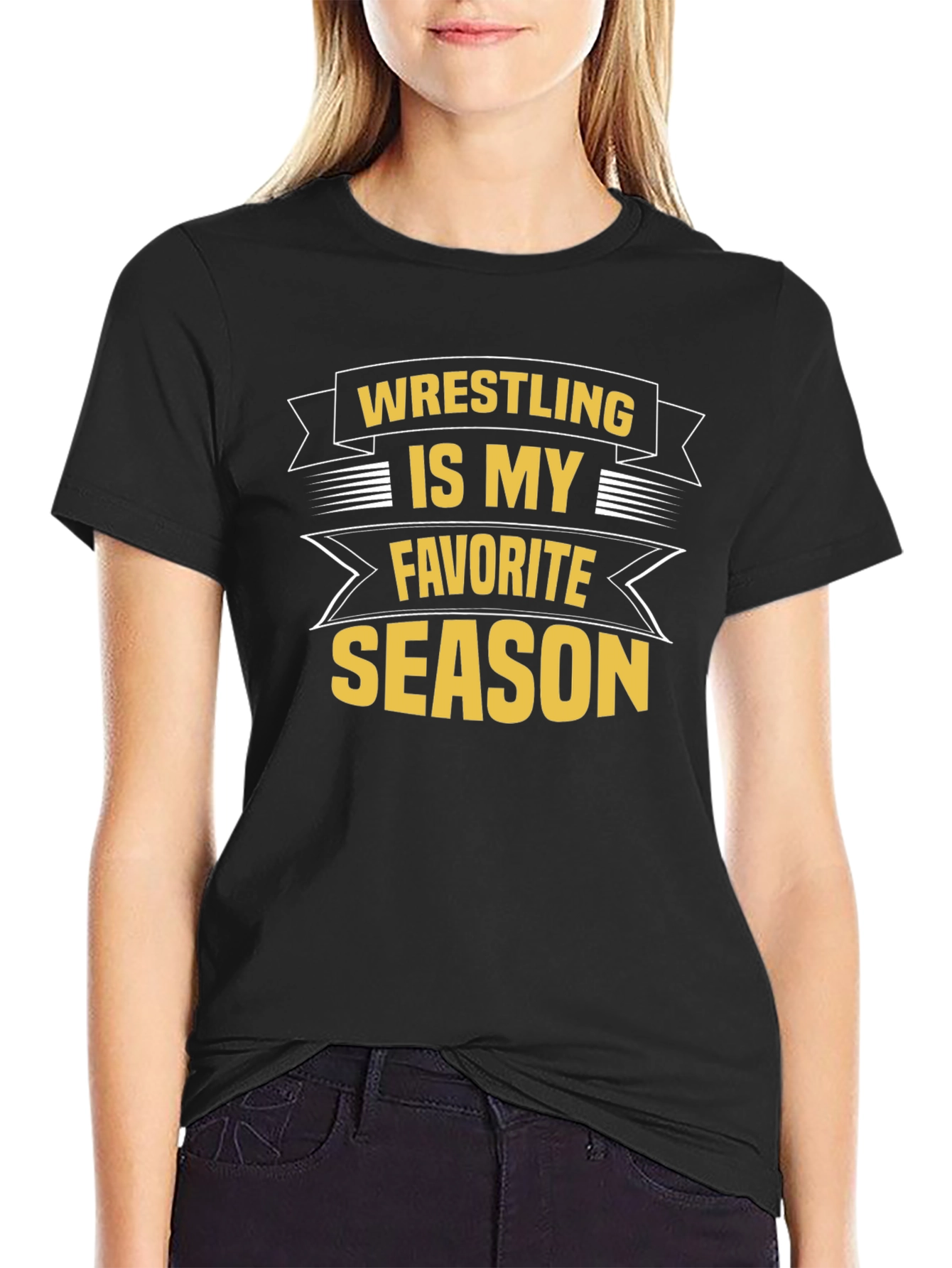 Wrestling Season T-Shirt - Black