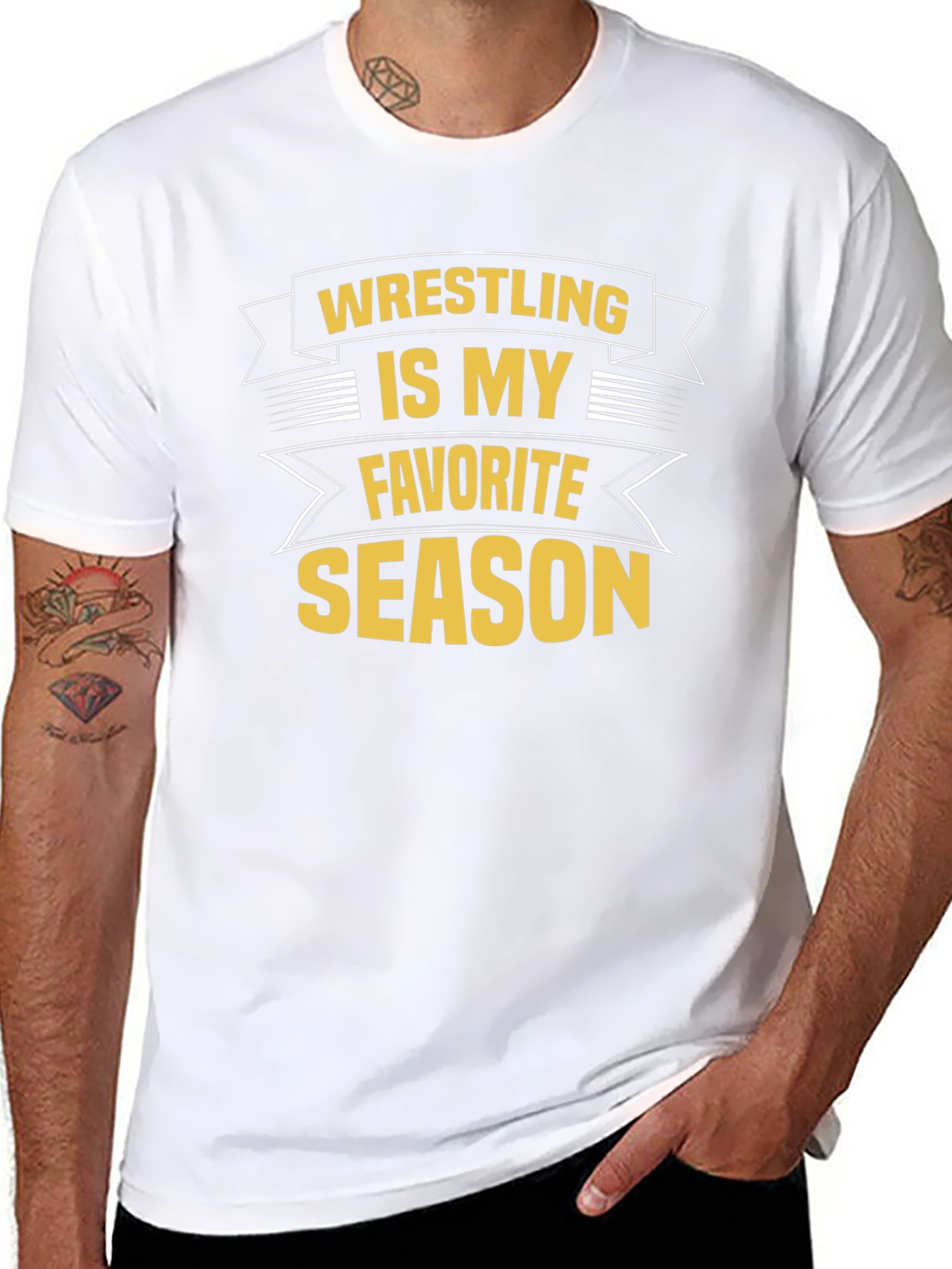 Wrestling Season T-Shirt - Black