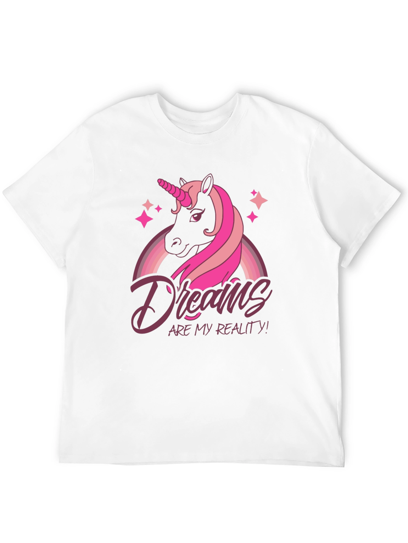 Dreams Are My Reality Unicorn Graphic T-Shirt