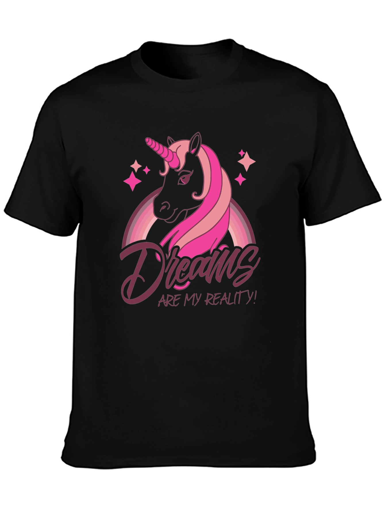 Dreams Are My Reality Unicorn Graphic T-Shirt