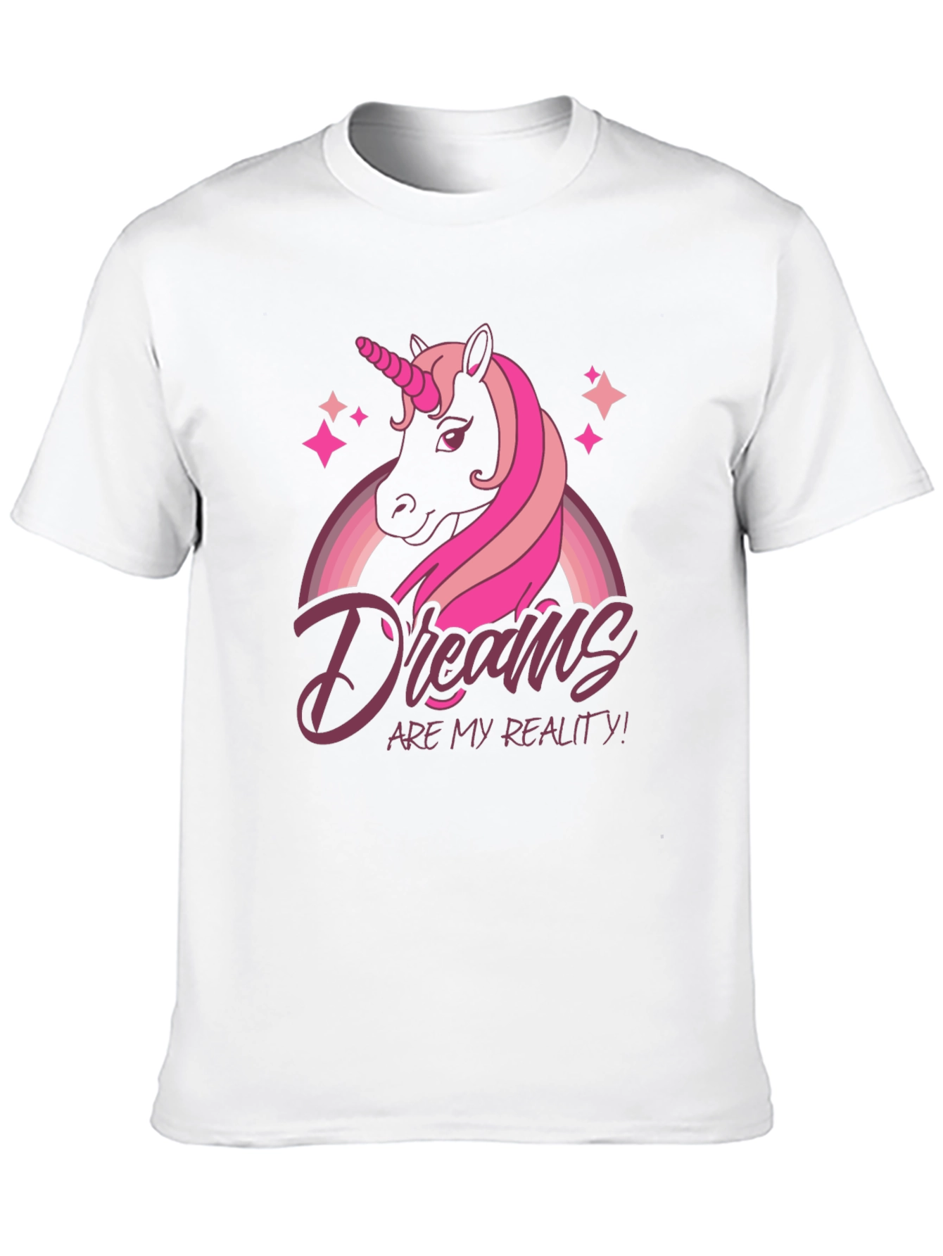 Dreams Are My Reality Unicorn Graphic T-Shirt