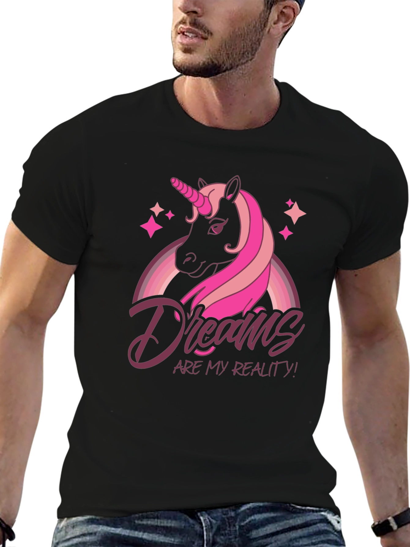 Dreams Are My Reality Unicorn Graphic T-Shirt