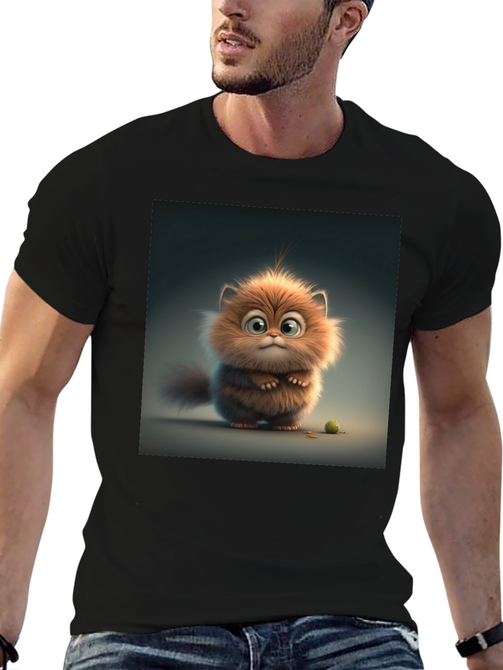Cute Cartoon Creature Graphic Tee - Soft Cotton Blend