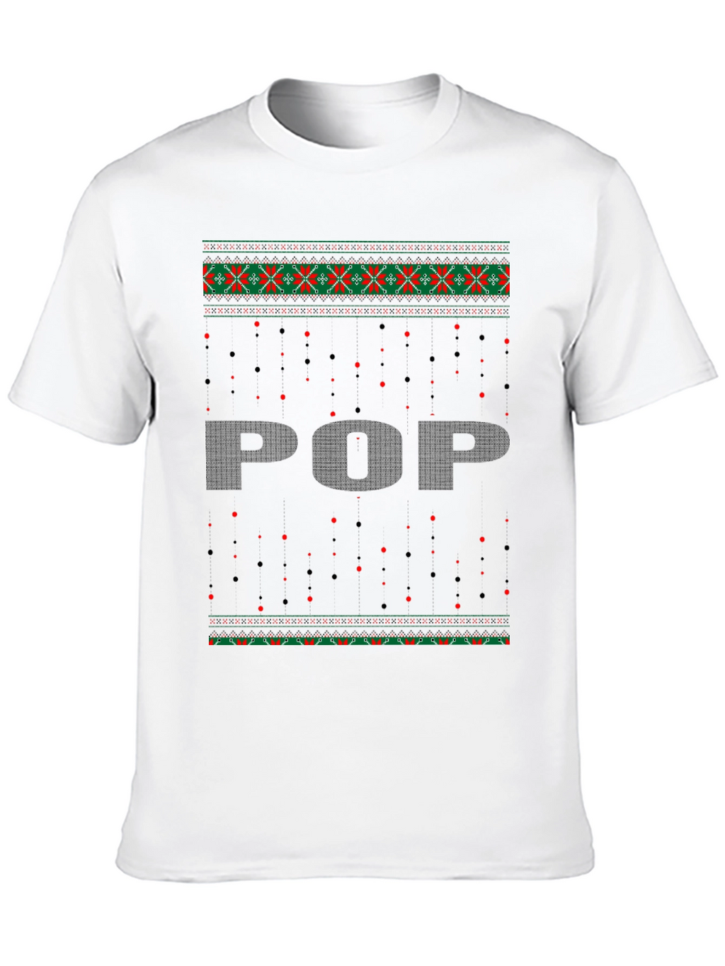 Ugly Christmas Sweater Style POP T-Shirt