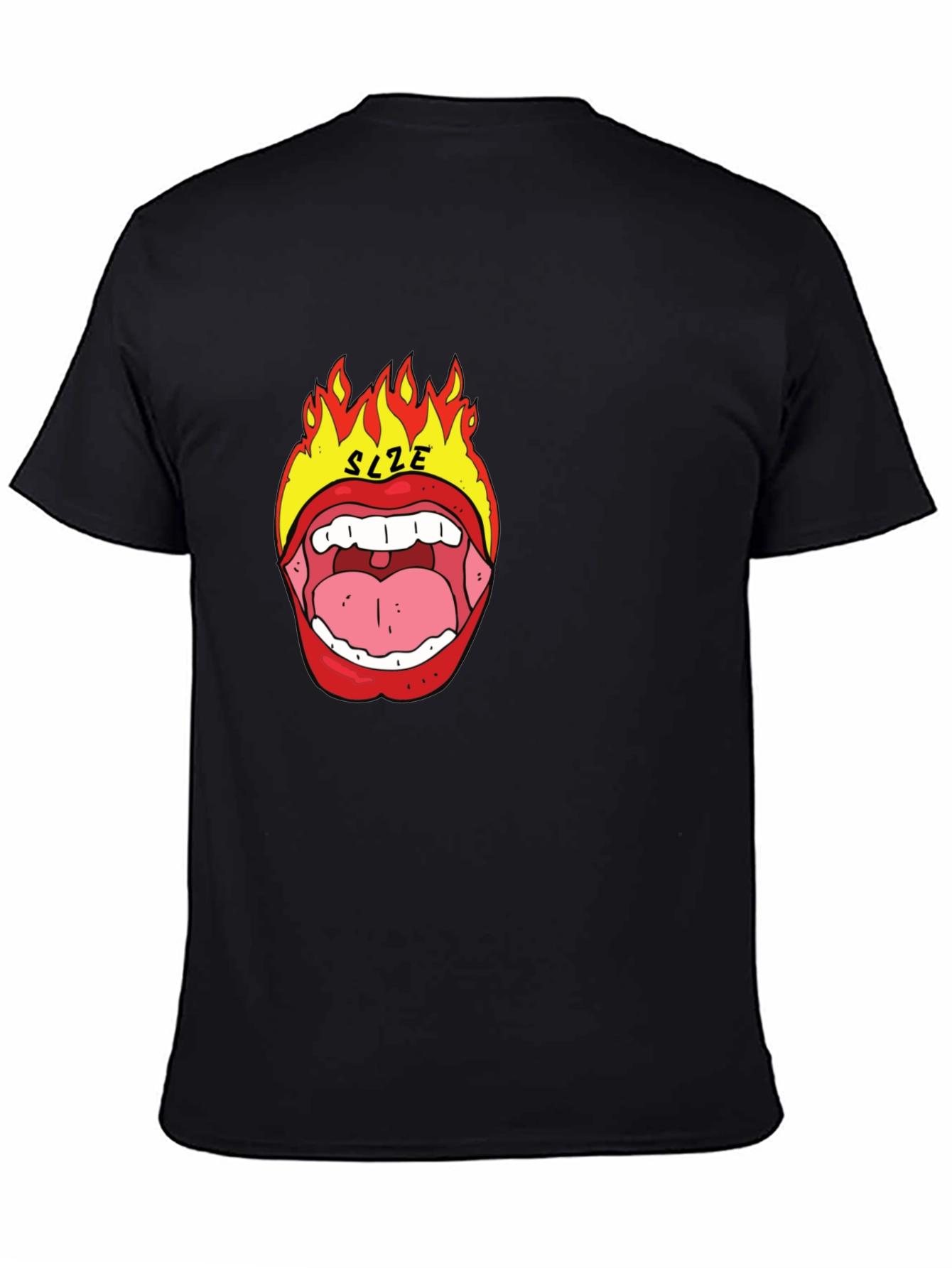 Fiery Mouth Graphic Tee - Bold Statement Shirt