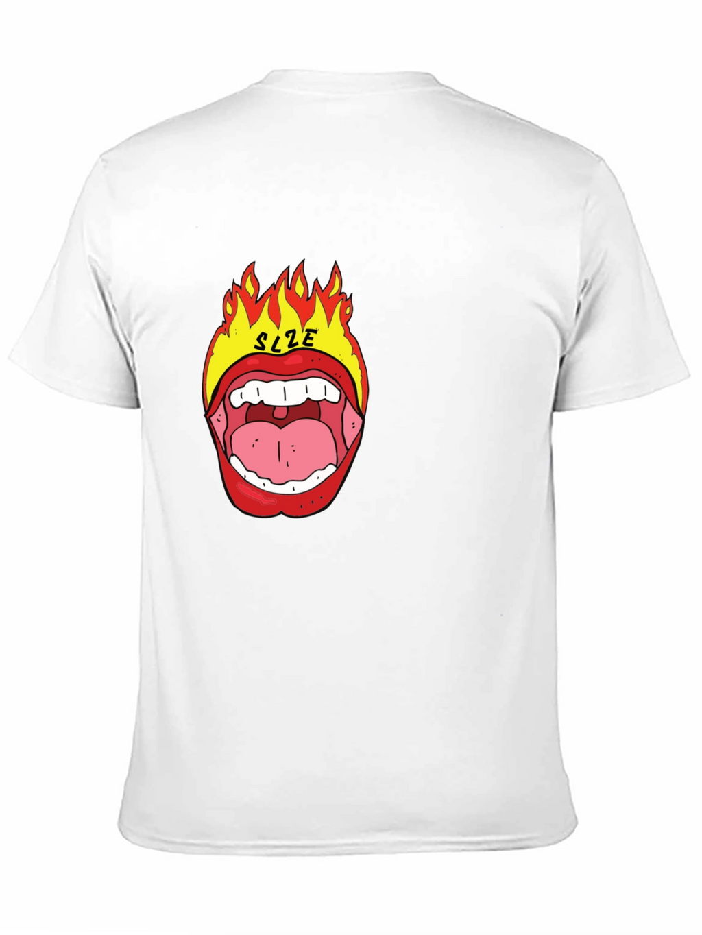 Fiery Mouth Graphic Tee - Bold Statement Shirt