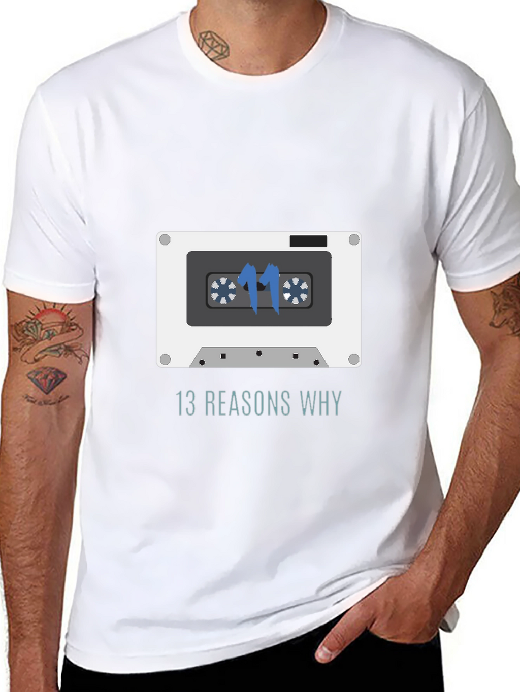 13 Reasons Why Cassette Tape Graphic T-Shirt