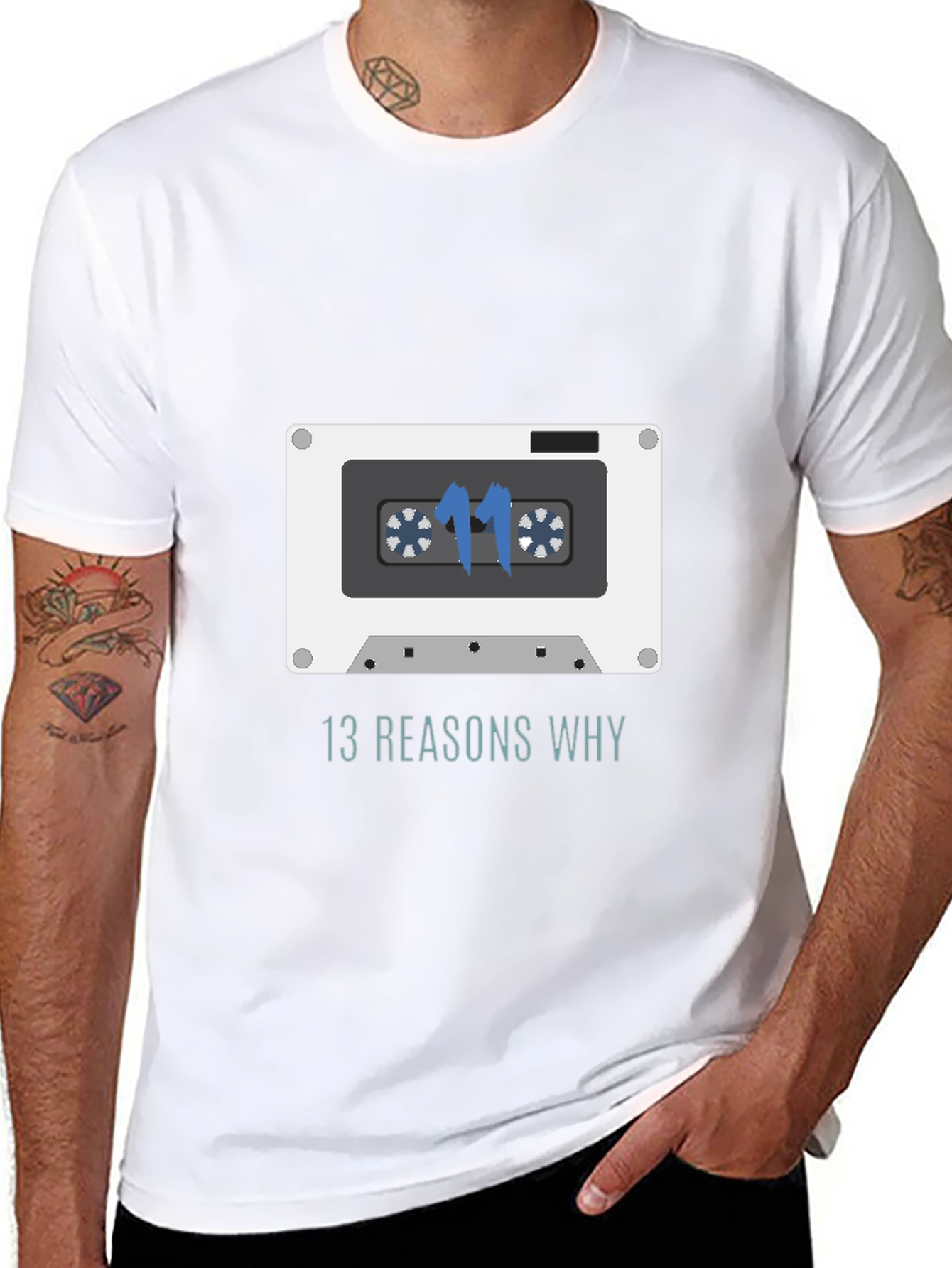 13 Reasons Why Cassette Tape Graphic T-Shirt