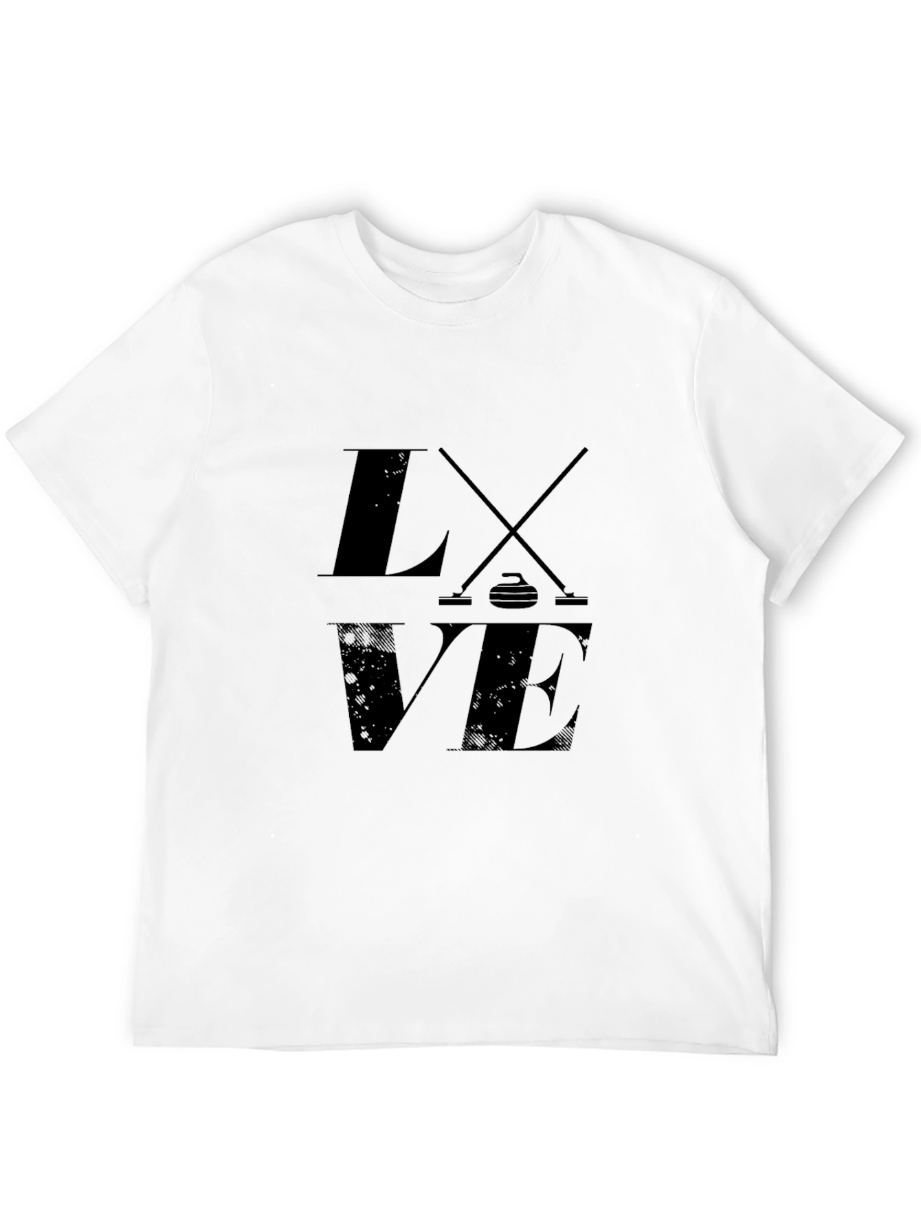 Love Curling Black T-Shirt