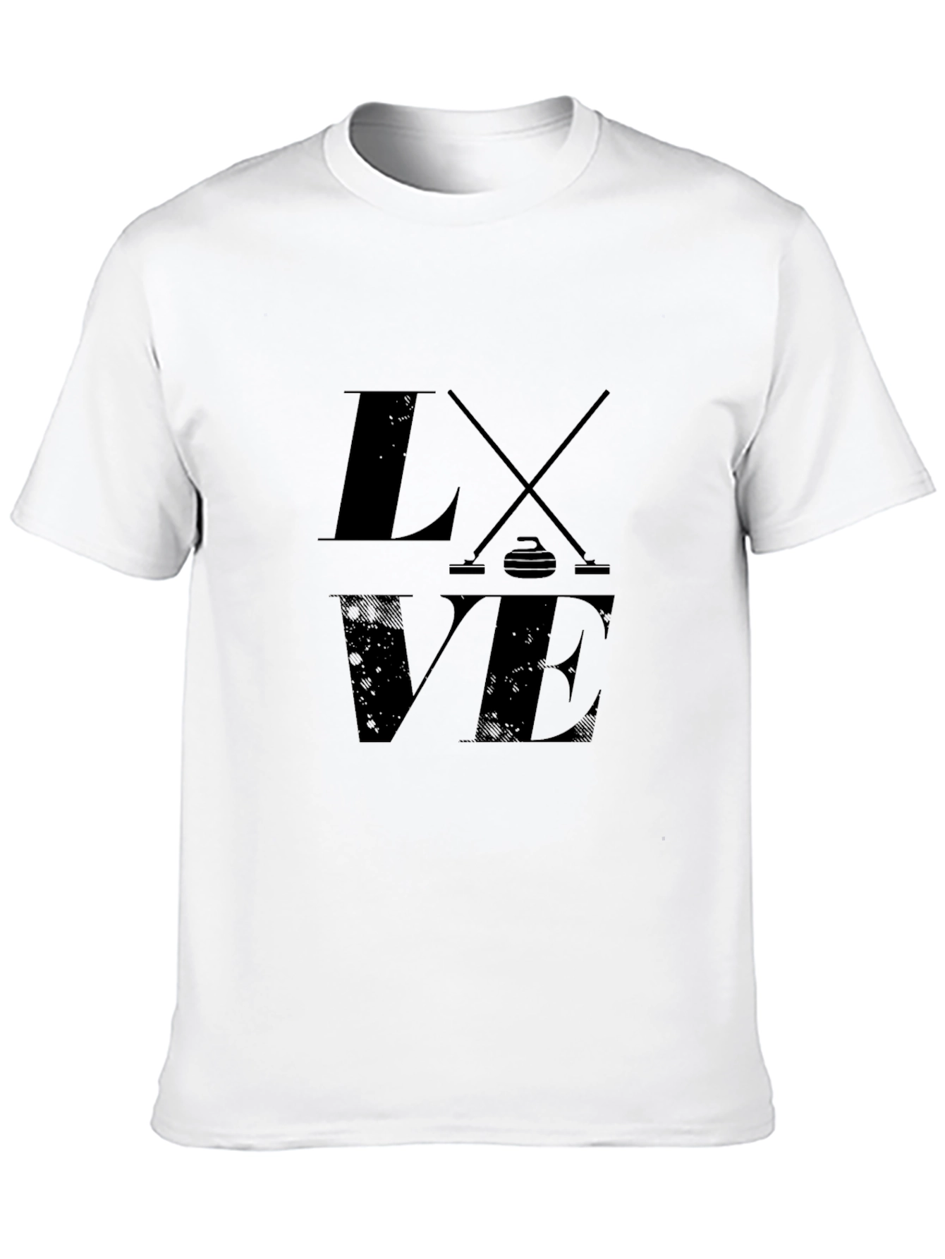Love Curling Black T-Shirt