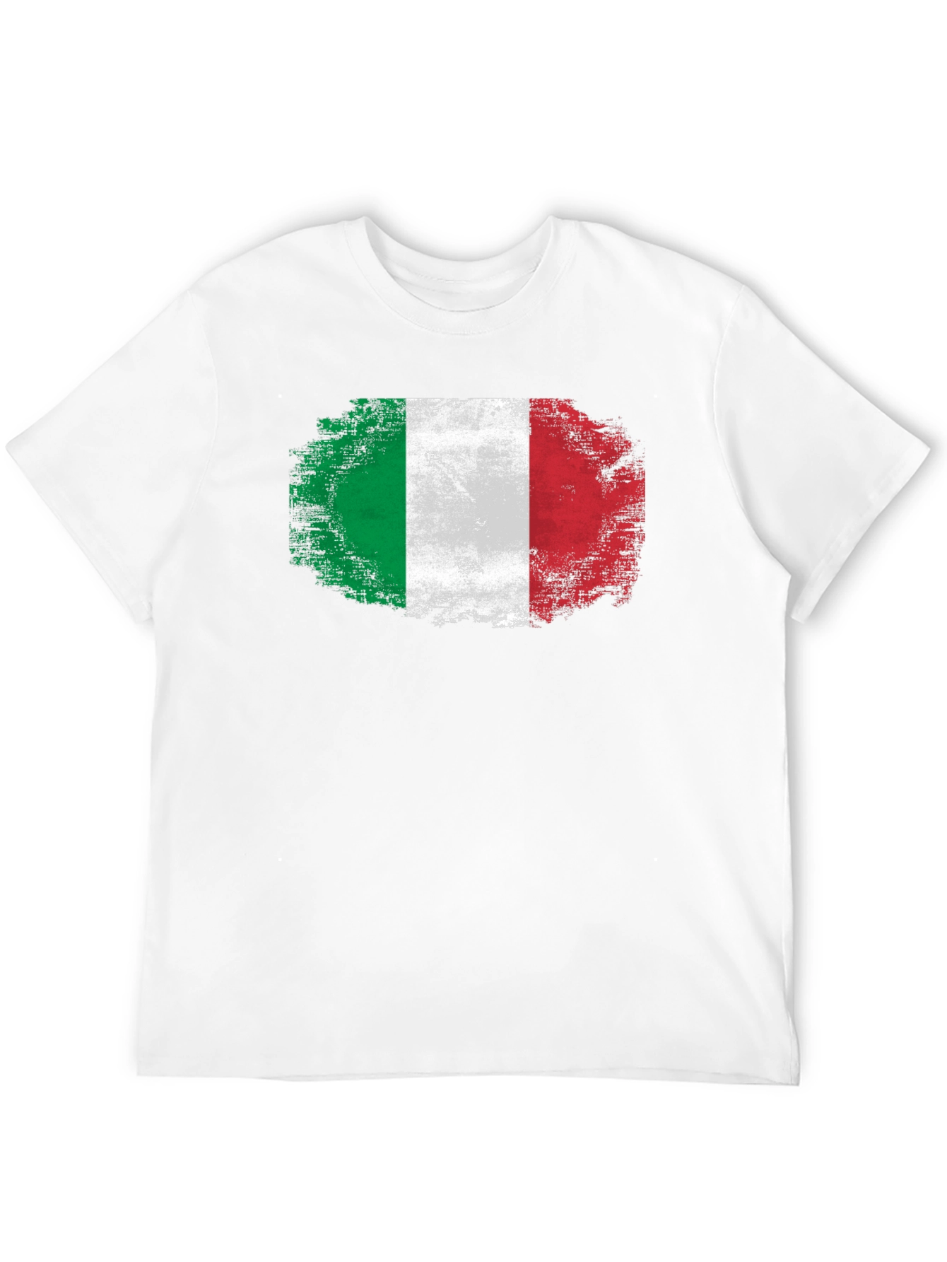 Italian Flag Grunge Style Graphic T-Shirt