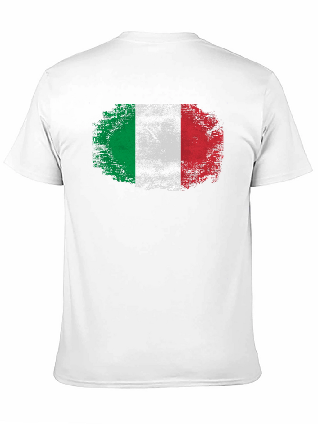 Italian Flag Grunge Style Graphic T-Shirt
